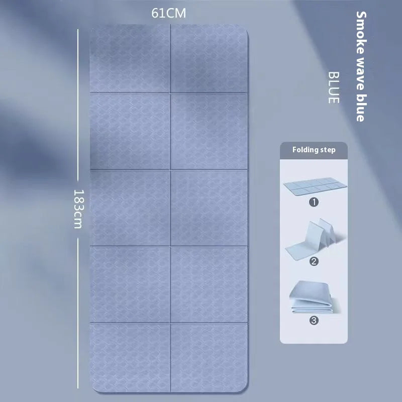 Foldable Anti-Slip Yoga & Nap Mat – Portable Thick Floor Mat for Home & Travel